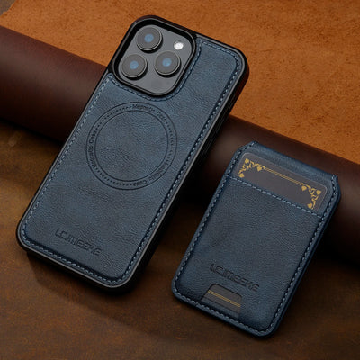 2 In 1 Detachable Leather Case For iPhone 18 16 17 16E 15 14 13 12 11 Pro XS Max 17E Air XR 8 Plus SE Card Pocket Magnetic Cover