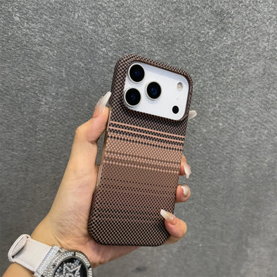 Frameless Carbon Fiber Kevlar For Magsafe Magnetic Phone Case For iPhone 17 Air 16 15 14 13 12 Plus 17 Pro Max PC Texture Cover