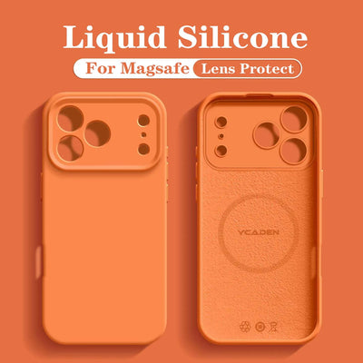 For iPhone 18 Pro Liquid Silicone Phone Case For iPhone 18 17 16 15 14 13 12 Pro Max Wireless Charging Skin Smooth Magsafe Cover