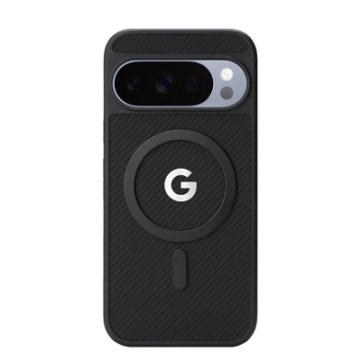 High End Carbon Fiber Texture Leather Phone Case For Google Pixel 10 9 ProXL 10A 9A For MagSafe Wireless Charger Anti-Drop Cover