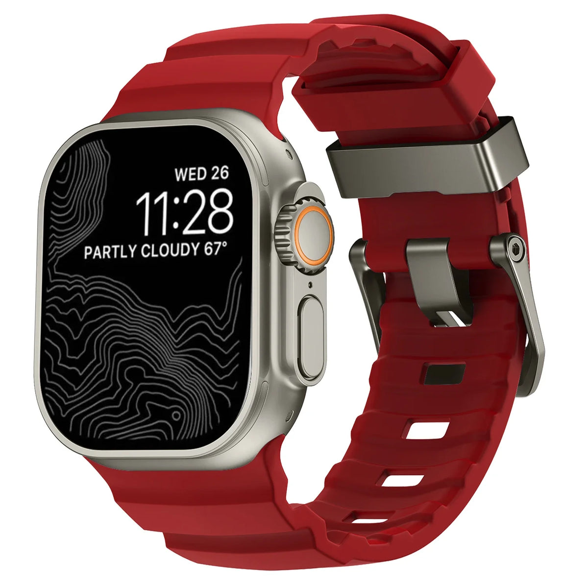 Trail Silicone Band for Apple Watch Ultra 4 3 2 49mm Strap 46mm 45mm 44mm Sport Bracelet iWatch Series 12 11 10 Ultra 9 8 7 SE3