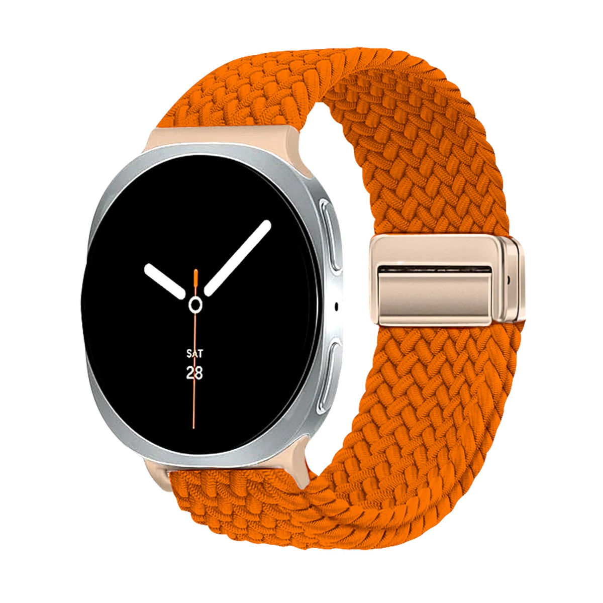 Magnetic Braided Band For Samsung Galaxy Watch 9 8 Strap 44mm 40mm Nylon Bracelet Correa Belt Galaxy Watch 8 Classic 46mm