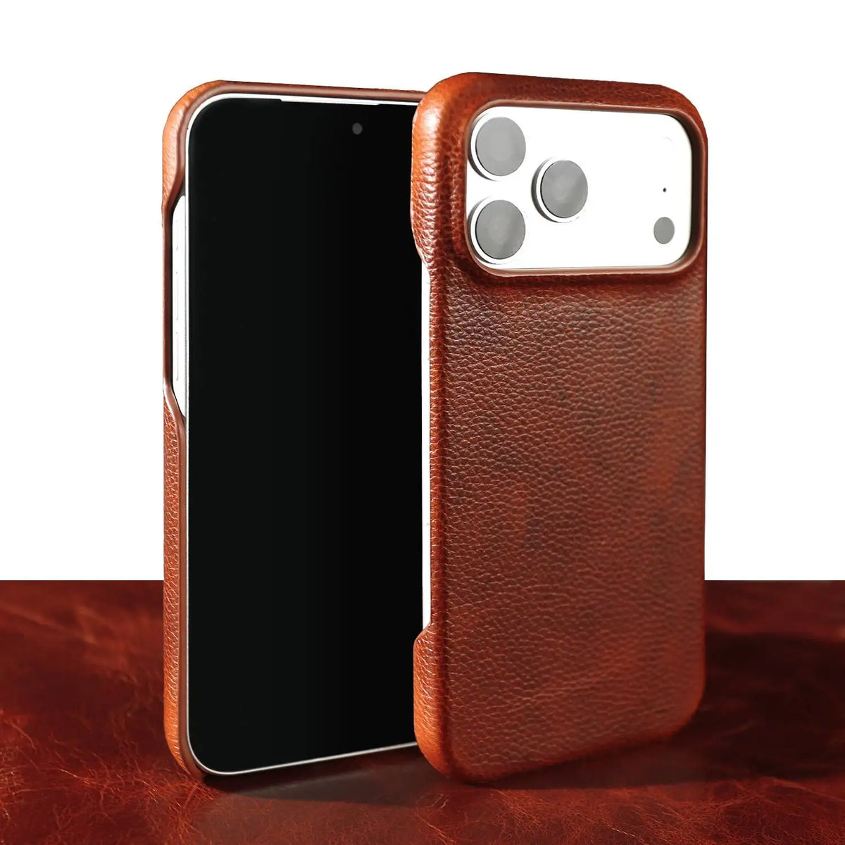 For Iphone 17 Pro Max Case for IPhone 18 Pro 16 15 14 13 12 XR 11 Genuine Leather Cover Cases Aesthetic Vintage Phone Back Coque