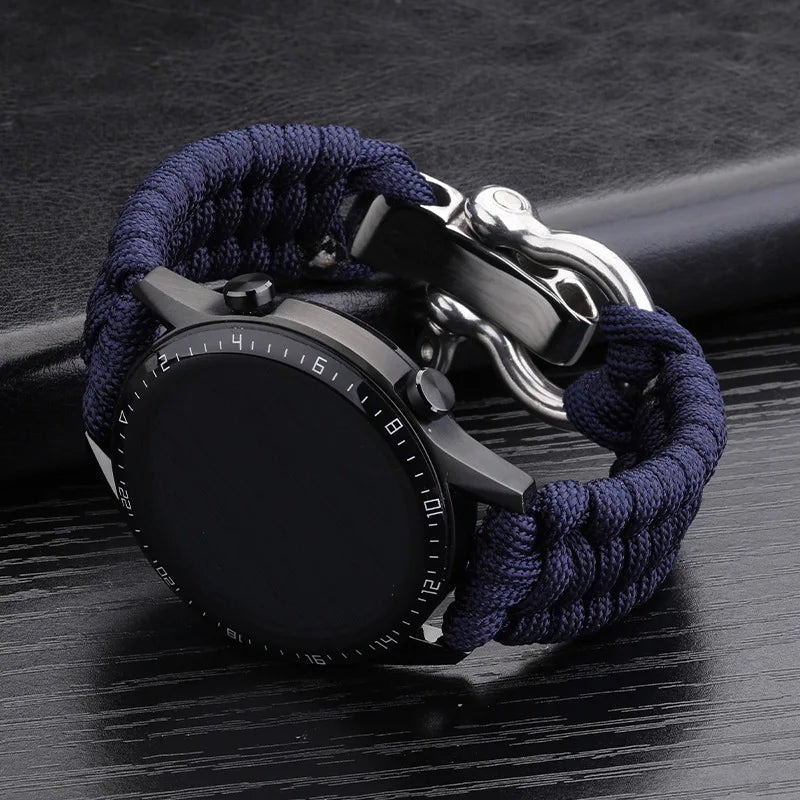 20mm 22mm 24mm Weave Nylon Sport Watch Strap for Men Women Universal Watch Band Bracelet Accessories with Tool