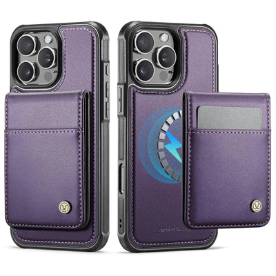 Magnetic 2 in 1 Detachable for iPhone 16/15/14 Pro Max 16 Plus Wallet Case with Card Holder,Magnetic Flip Kickstand Credit Slots