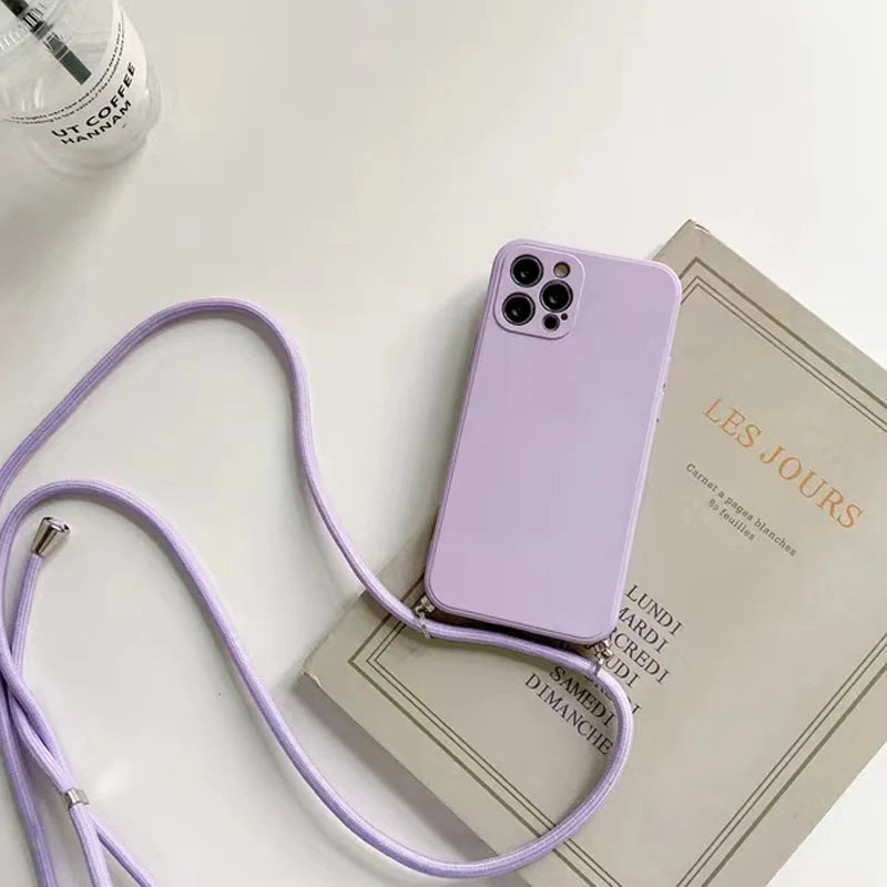 Necklace With Strap Cord Crossbody Lanyard Case For Google Pixel 11 7 6 8 9 10 Pro XL 7A 6A 9A 10a Coque Cover For Pixel 8Pro 8A