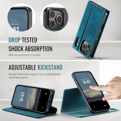High Quality 2-in-1 Detachable Wallet Leather Magsafe Case For iPhone 17 16 15 14 Plus 13 12 11 18 Pro Max Luxury Magnetic Flip