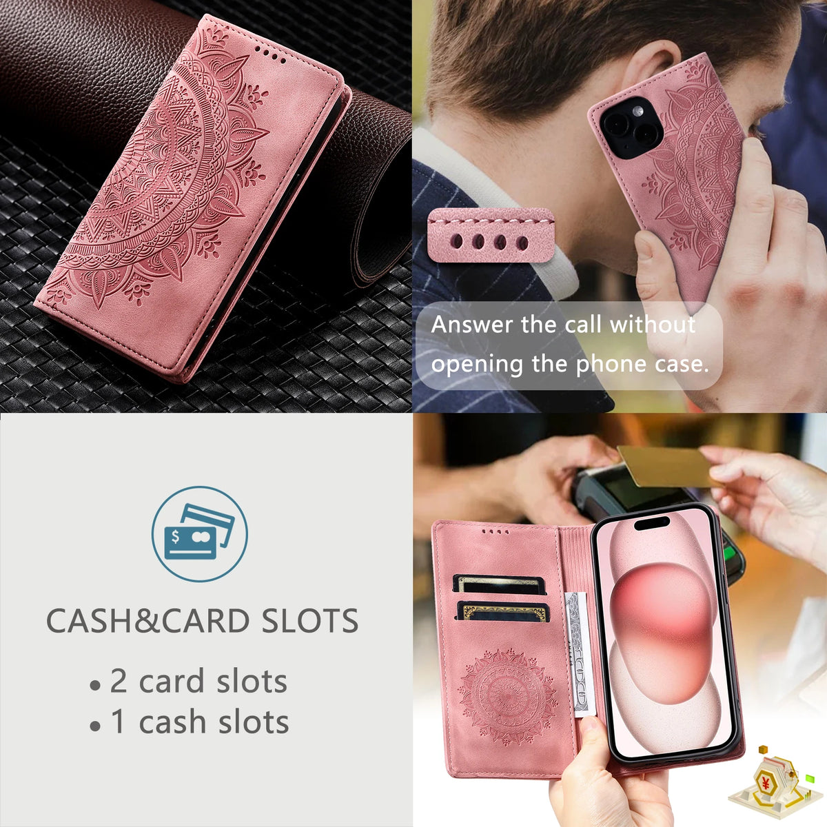 Magnetic Flip Leather Case For XiaoMi RedMi Note 15 14 Pro + 13 12S 12 11 10 Pro Plus 13C 14C 9T 15C Wallet Card Phone Cover