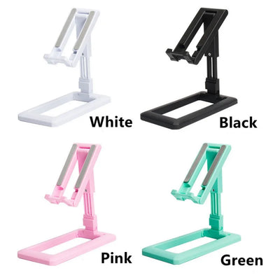 Foldable Universal Mobile Phone Stands Table Phone Holder Bracket Adjustable Desktop Stand For Ipad IPhone Samsung Xiaomi Huawei