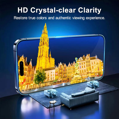 1-4PCS HD Screen Protector Film For iPhone 18 16 13 17 11 12 14 15 Pro Max Air 6 7 8 Plus X XR XS Max Full Cover Tempered Glass