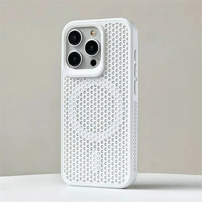 Honeycomb Cooling Heat Dissipation Phone Case For iPhone 17 16 15 14 13 12 18 Pro Max  11 For Magsafe Magnetic Breathable Cover