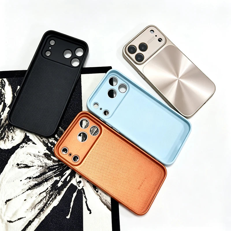 Luxury Laser Candy Color Phone Case For iPhone 13 14 15 16 17 Pro Max Shockproof Bumper Anti‑Scratch Soft Back Cover Phone Protective Case