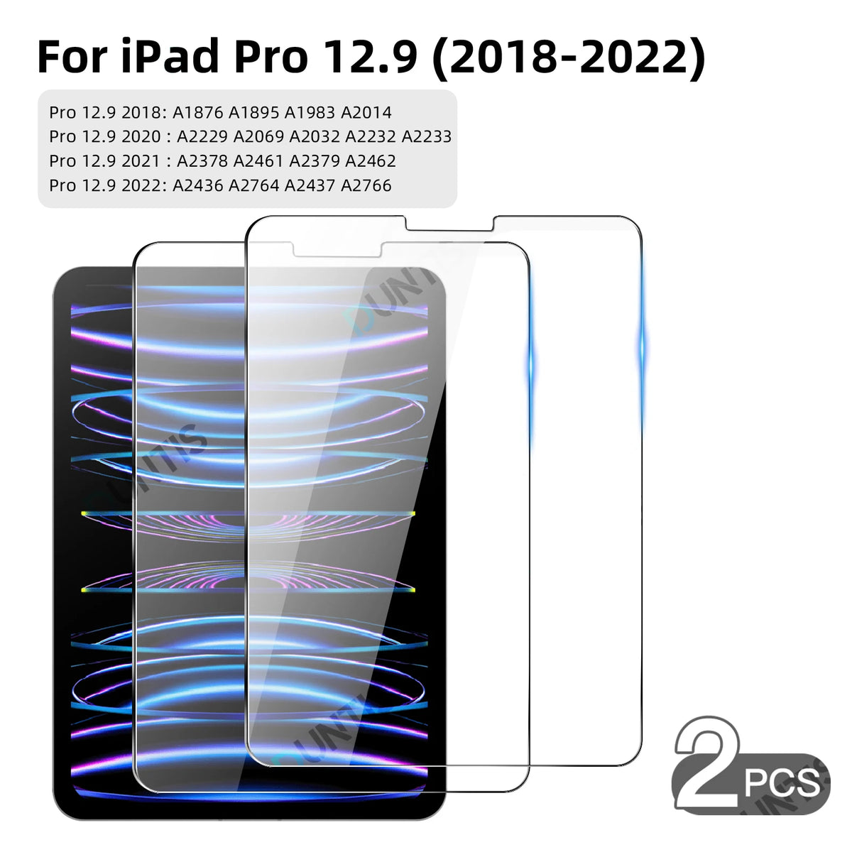 2Pcs Tempered Glass Screen Protector For iPad Pro Air 13 11 12.9 2025 M5 M4 M3 M2 Air 5 4 10th 9th Generation Mini 6 7 HD Film