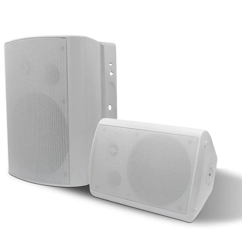 Herdio 6.5 Inch 400W Indoor Outdoor Passive Speakers Wired Waterproof Powerful Bass Wall Mount All-Weather Durability for Patio Garage Covered Deck