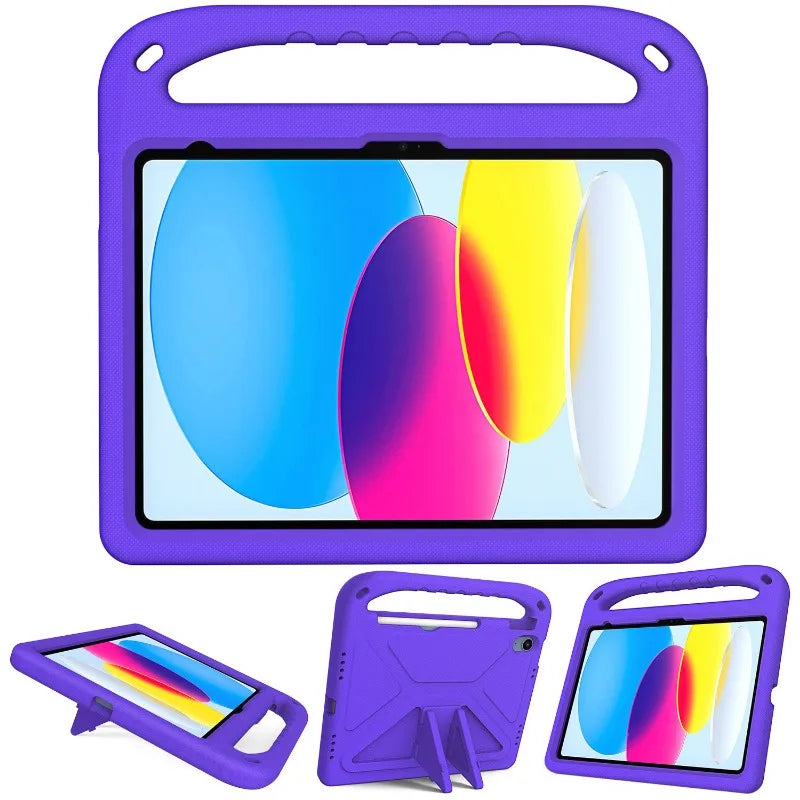 EVA Kids Case for iPad (A16) 11th 11 2025 A3354 A3355 A3356 Handle Kickstand Cover iPad 10th 2022 10.9"A2696 A2757 A2777 Fundas