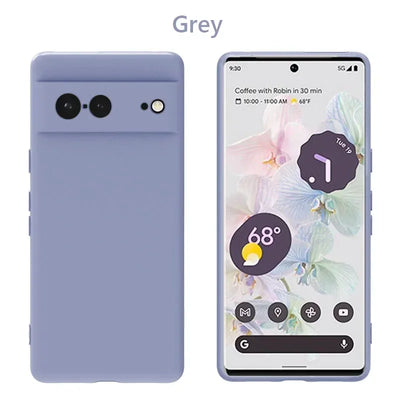 For Google Pixel 7 7A 8A Case Liquid Silicone Soft Cover For Google Pixel 6A 6 8 9 Pro XL 9A 9Pro XL 4A 4G 5 5G Phone Case