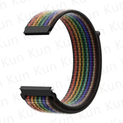 20mm 22mm Band For Samsung Galaxy Watch 6/5/4/5pro/4/6 Classic/active 2 Nylon loop sport bracelet huawei watch GT 4-2-2e-3 Strap