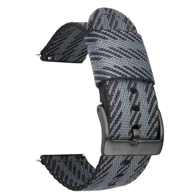 18mm 20mm 22mm 24mm Nylon Weave Strap Men Women Sport Quick Release Bracelet for Seiko Omega for Huawei Samsung Smart Watch Band