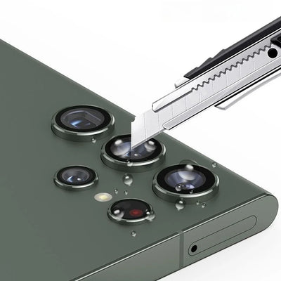 Camera Protector Glass For Samsung S23 S25 Ultra Plus Aluminum Alloy Metal Full Cover Len Ring For Galaxy S23 S24Ultra Lens Film