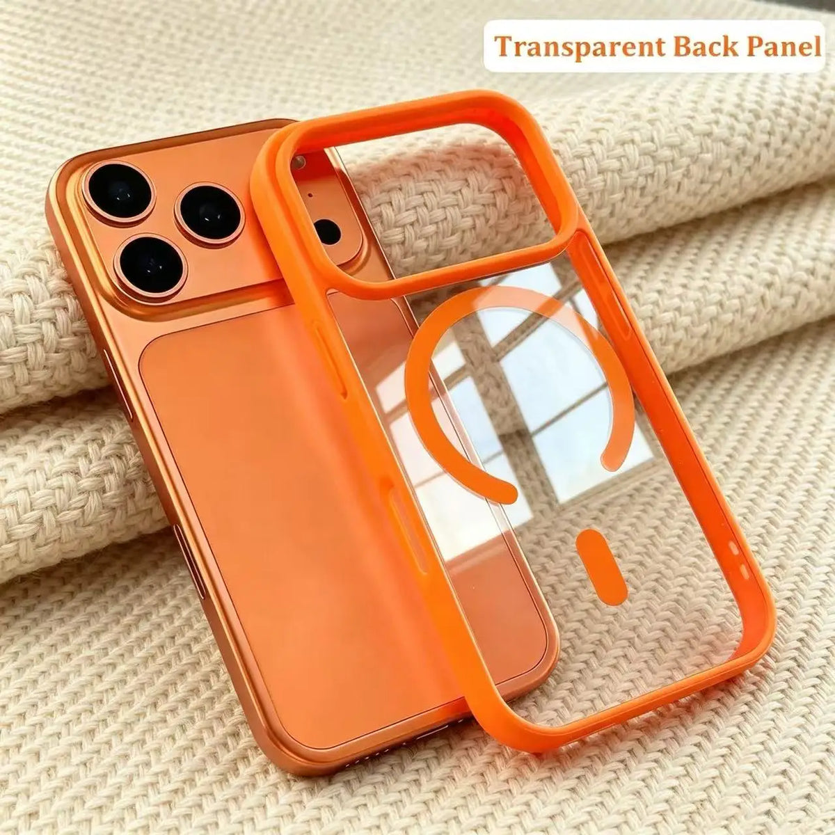 Fashion for Magsafe Wireless Charge Phone Case for IPhone 17 Air 16 15 14 Plus 13 12 Pro Max Transparent Acrylic Back Cover