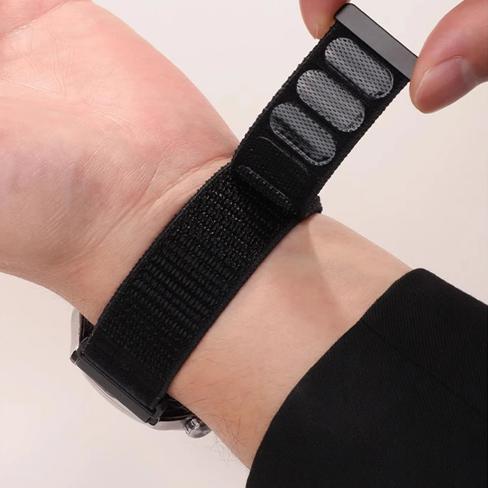 18mm 22mm Wave Nylon Strap for Oneplus Watch 3 43mm 46mm/4 3 Lite/2/2R Sport Wristband for OPPO Watch S/X2/3/Huawei GT6 5 4 Band