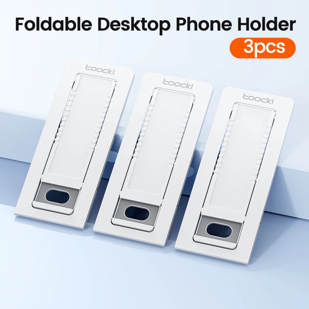 Toocki Phone Stand Holder Portable Folding Universal Light Thin Stand For iPhone 14 13 Samsung S22 Xiaomi Desktop Phone Holder