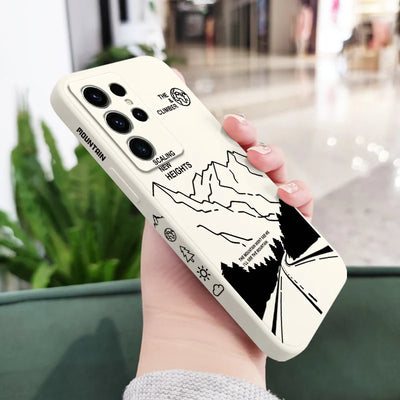 Climb Mountains Phone Case For Samsung Galaxy S25FE  S24 S23 S22 S21 S20 S10 S10E S9 Ultra Plus FE Note 20 Ultra 10 9 Plus Cover