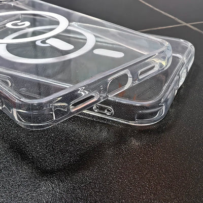 Simple Transparent Wireless Charging Slim Case For Google Pixel 10 9 Pro XL 8 7 6 A Pro Acrylic Shockproof Fall Prevention Cover