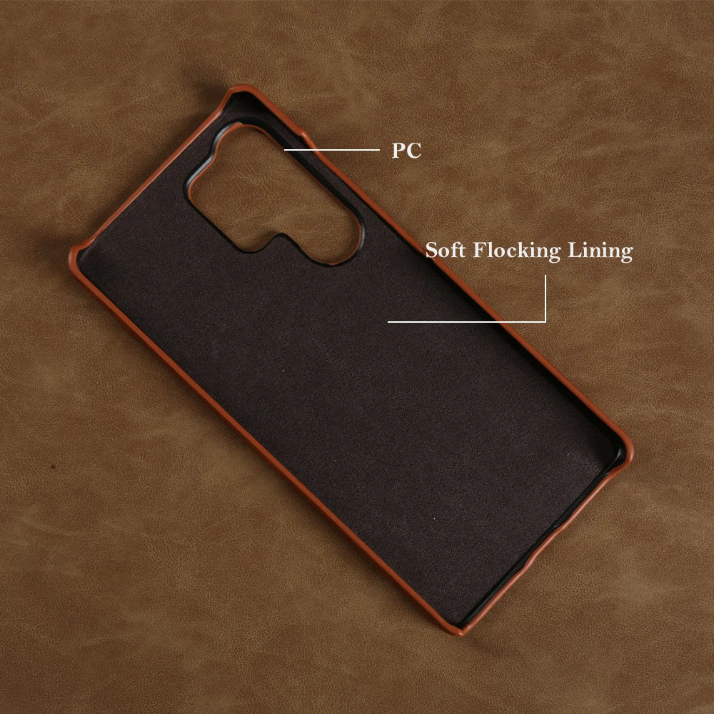 For Samsung S26 PLUS Leather Shockproof Phone Case for Galaxy S25 Edge S24 S23Ultra S22 S21 S20FE Fashion Business Cover Fundas
