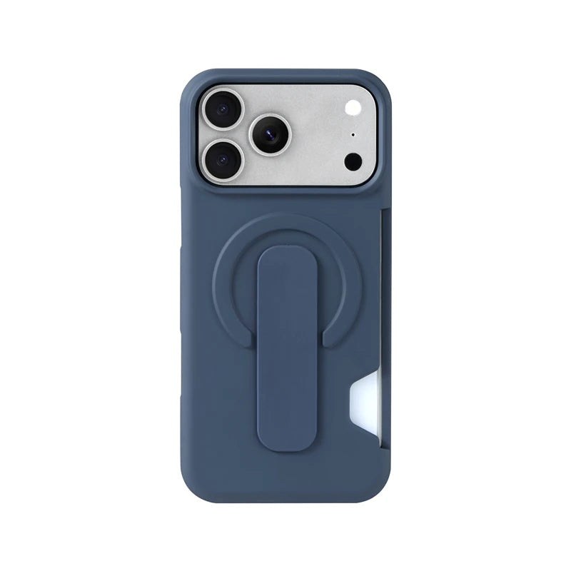 Soft Liquid Silicone Magnetic Case for Magsafe iPhone 17 16 15 14 13 Pro Max Strap Holder Card Slot Shockproof Cover