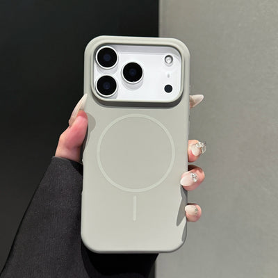 Matte Soft Liquid Silicone Phone Case For iPhone 15 16 17 18 14 13 12 Pro Max Magsafe Wireless Charging Cover For Apple 18 Pro