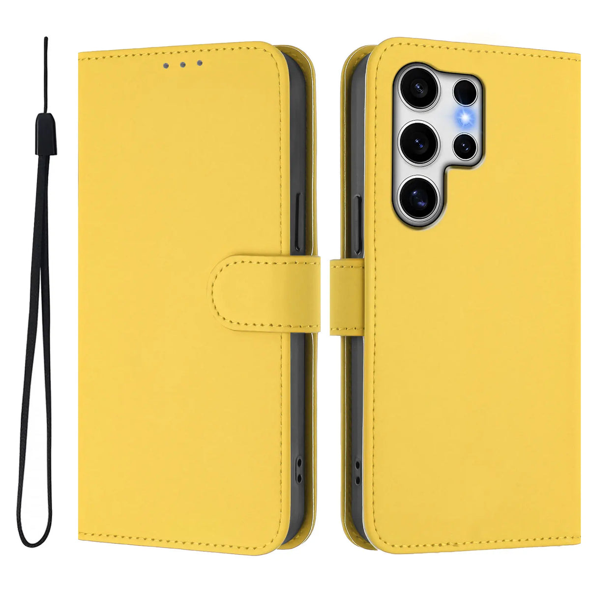 Luxury Leather Wallet Case for Samsung Galaxy S26 S24 S25 Ultra S23 Plus S24 FE S25 Edge Shockproof Bumper Flip Back Cover