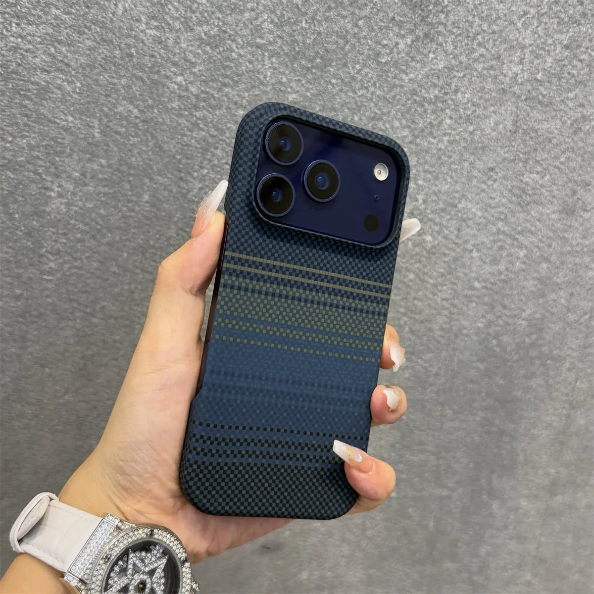 Frameless Carbon Fiber Kevlar For Magsafe Magnetic Phone Case For iPhone 17 Air 16 15 14 13 12 Plus 17 Pro Max PC Texture Cover