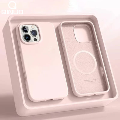 Liquid Silicone Magnetic For Magsafe Wireless Charge Phone Case For iPhone 18 17 Air 16 15 Plus 14 13 12 Pro Max Original Cover