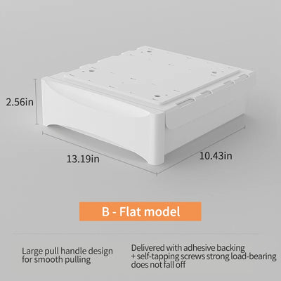Small Under Desk Storage Cabinet with Mobile Pedestal, Hidden Drawer and Cable Management for Efficient Workspace Setup