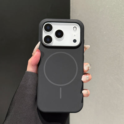 Matte Soft Liquid Silicone Phone Case For iPhone 15 16 17 18 14 13 12 Pro Max Magsafe Wireless Charging Cover For Apple 18 Pro
