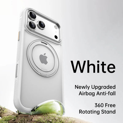 360° Mechanical Torque-Sound Rotating Stand Holder Magnetic Magsafe Phone Case For iPhone 16 15 14 13 17 18 Pro Max Plus Air 17E