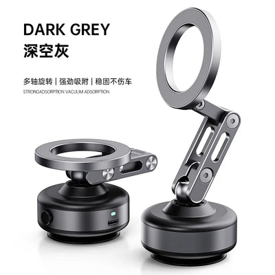 New Car Magnetic Mobile Phone Holder 360 Degree Rotation, Vacuum Adsorption, No Need To Charge, Suitable for Car Navigation