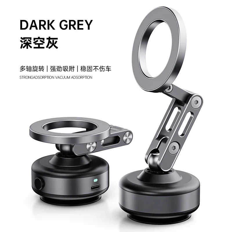 New Car Magnetic Mobile Phone Holder 360 Degree Rotation, Vacuum Adsorption, No Need To Charge, Suitable for Car Navigation