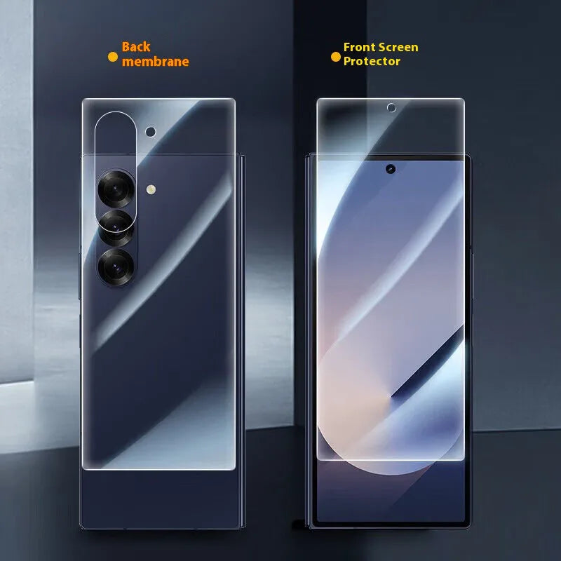 4 in 1 Inner Outer Hinge Sticker Matte Hydrogel Soft TPU Film For Samsung Galaxy Z Fold 7 6 5 4 3 2 Full Body Screen Protector