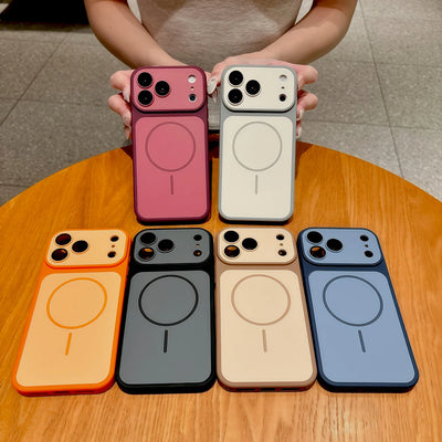 Shockproof Armor Matte Case Cover For iPhone 18 17 16 15 14 13 12 11 Pro Max 18Pro 17Pro For Magsafe Mag Safe Wireless Charge