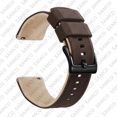 Quick Release Rubber Watch Strap Silicone Watch Band 18mm 20mm 22mm  Huawei ,Samsung Galaxy, Garmin, Watch Replacement Watchband