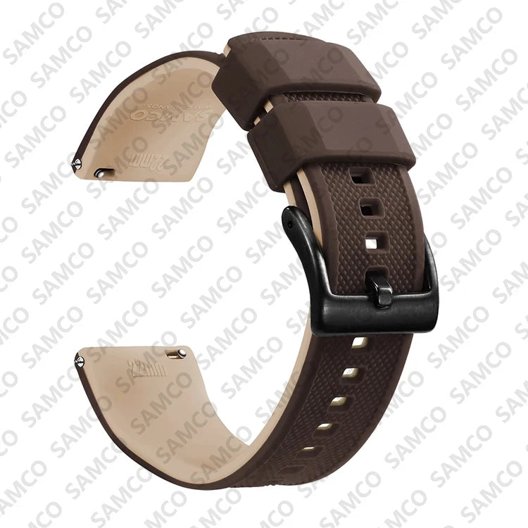 Quick Release Rubber Watch Strap Silicone Watch Band 18mm 20mm 22mm  Huawei ,Samsung Galaxy, Garmin, Watch Replacement Watchband