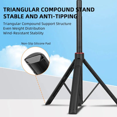 Flymile Pocket 4 Tripod Selfie Stick Extendable Long Hand Grip for DJI Pocket 3/Action 6/Insta360 X5 X4/Gopro 13 Accessories