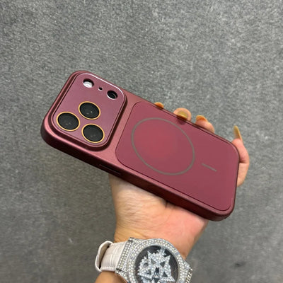 Luxury Solid Skin Feel Magnetic for Magsafe Phone Case for iPhone 18 17 16 15 14 Pro Max 18Pro Slim PC Camera Protection Cover