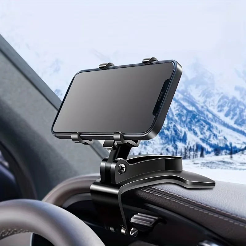 Universal Rotating Car Phone Mount Holder - 360° Adjustable Dashboard, and Compatibility for 4-7" Smartphones like