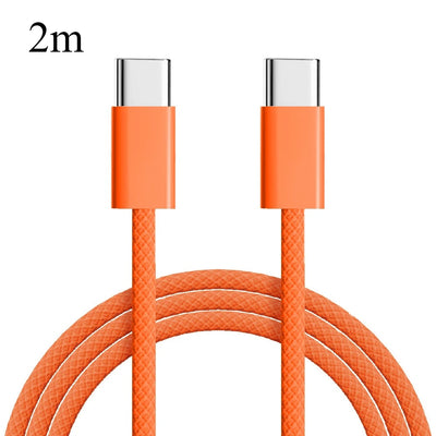 1/2/3m Type C To Type-C Cable 60W Fast Charging Data Wire for IPhone 15 16 17 Pro Max USBC Line