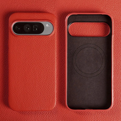 Luxury Magnetic Genuine Leather Case for Google Pixel 10Pro 9 7A 8 6 Full Protection Magnet for Magsafe Cases Shockproof Cover