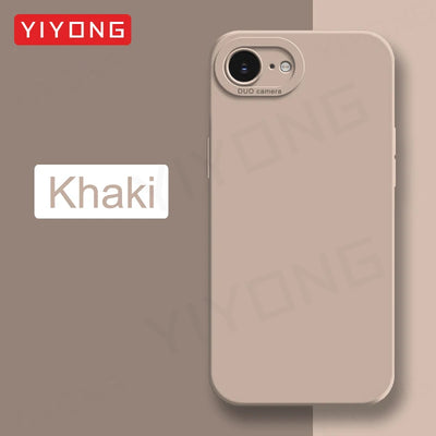 For iPhone16e Case YIYONG Luxury Silky Feel Liquid Silicone Soft Cover For iPhone 16e 16 Pro Max iPhone16 Plus 16+ Phone Cases