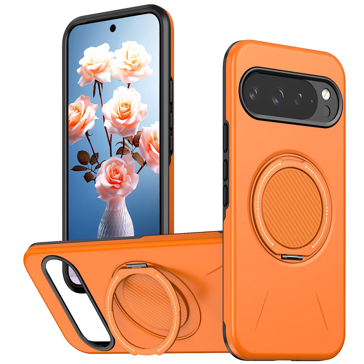 360° Magnetic Bracket Phone Case For Google PIXEL 10 9 11 Pro XL 9A 10ProXL For Magsafe Shockproof Stand Holder Cover Funda
